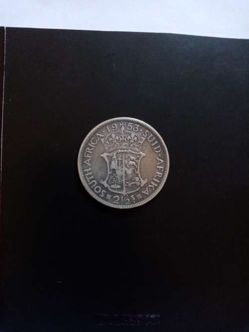 South African 2s 6d Silver Coin Dated 1953 `Very Fine to Extremely Fine?` - (Silver Content R97.oo)