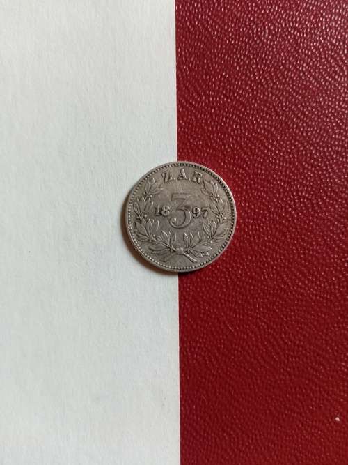 1 x ZAR Silver 3d Dated 1897