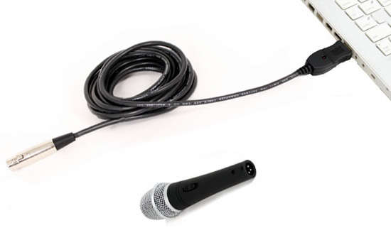 USB Microphone Cable **Connect your microphone to your PC, record/edit and make your own music**