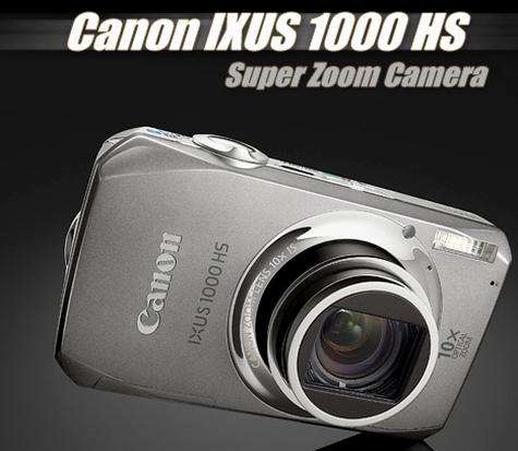 Canon IXUS 1000 HS Digital Camera: Full HD Camera with 10 x Zoom !