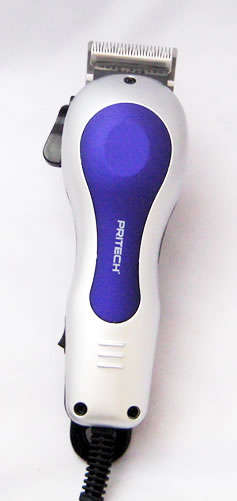 Pritech Professional Hair Clipper - with 4 combs, cleaning brush, comb, scissors, oil FULL KIT