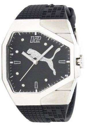 PUMA Women's PU910572005 Track Black Dial Watch