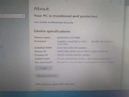 Dell Vostro Laptop i3