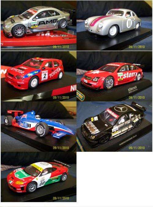 Set of 7 used slot cars - Various brands