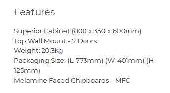 Superior 2 Door Cabinet - Sonoma Oak