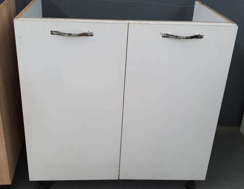 Sink Mask 2 Door Cabinet - White