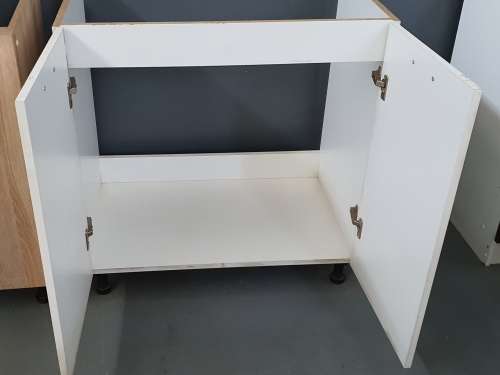 Sink Mask 2 Door Cabinet - White