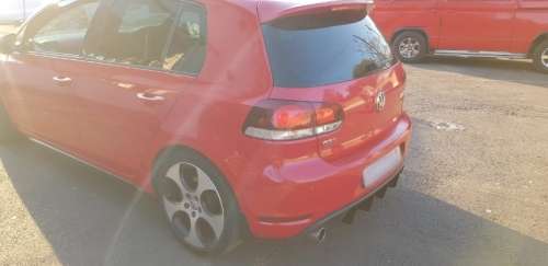 PLASTIC REAR BUMPER DIFFUSER (ADD-ON 4 PIN) (VW GOLF 6 / 7 / 7.5 GTI / R)