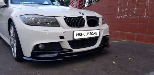 BM E90 M-SPORT FRONT CAPS + LIP (NON ORIGINAL)