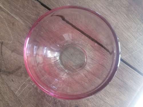 Pink vintage glass