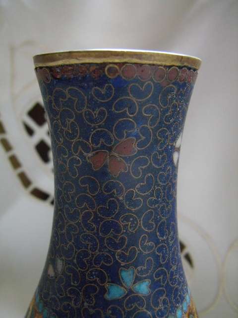 Cloisonne - Enamel Vase - Luster Flecks