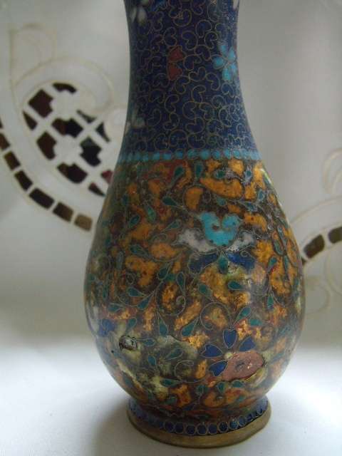 Cloisonne - Enamel Vase - Luster Flecks