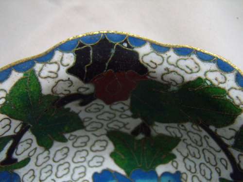 Cloisonne Scalloped Open Bowl
