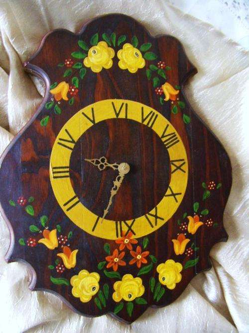 Hand Paintede Kitchen Clock