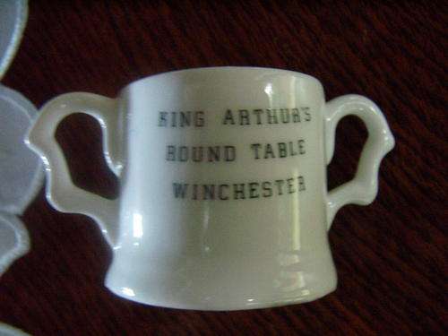 King Arthur's Round Table Winchester Minature Mug 5cm Marked Forest China Company