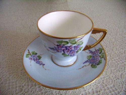 Royal Crown Derby Demitasse Duo - 1800's Derby Stamp - Over 100 yrs old