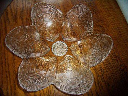 Imported Scalloped Glass Dish - BIG 32cm x 8cm depth - Excellent Condition - 30yrs Old