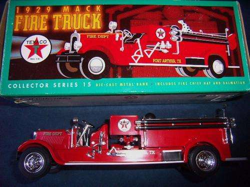 Die Cast 1929 Fire Truck in Original Box - Reproduced in 1998 by TEXACO