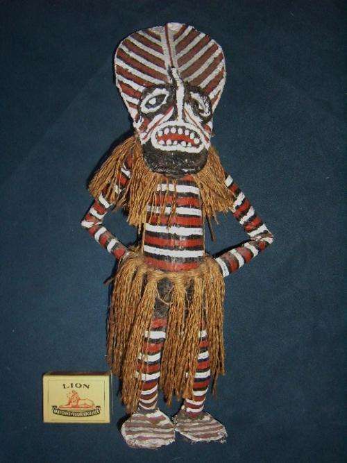 Crafted Tribal Warrior II - Beautifully made and decorated - Free Standing