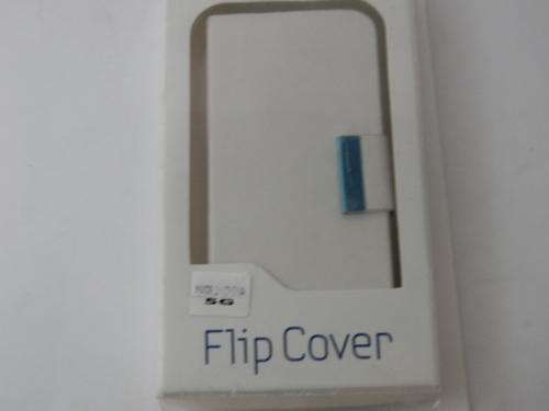 WHITE I PHONE 5 BOOK POUCH WITH MAGNETIC FLAP