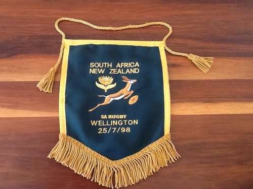South Africa / Springbok rugby pennant / memorabilia / pendant