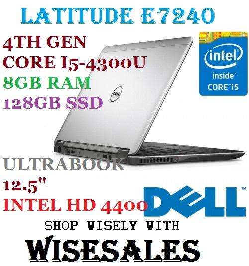 DELL LATITUDE E7240 ,BRAND NEW SEALED 4th GEN i5-4300U,8gig RAM,128gig SSD-3yr DELL WARRANTY TO 2017