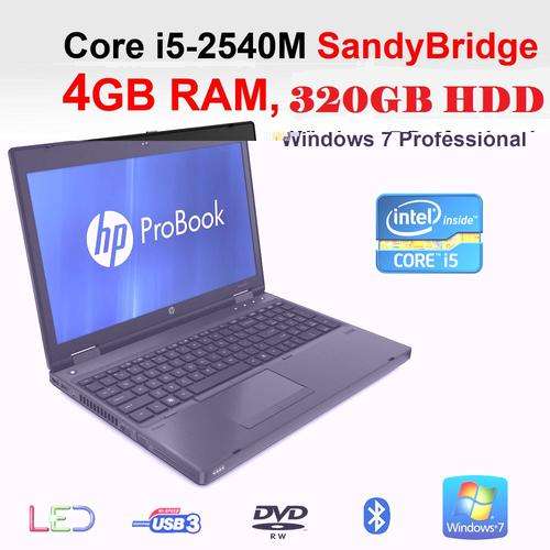 HP Probook 6560b , Intel core i 5, 2.30ghz , 4gb ram , 320gb hdd,3G ,WebCam