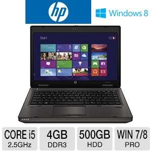 ProBook 6470b  14.0" LED Core i5-3210M @ 2.5GHz ,4GB RAM, 500GB HDD  64bit Windows 7 Pro,