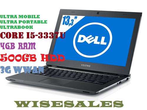 Dell Vostro 3360 ULTRABOOK 13.3" CORE I5 -3337U, 4GB RAM ,500GB HDD ,3G