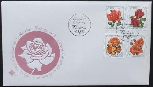 South African first day cover for the Fourth World Rose Convention, 1979