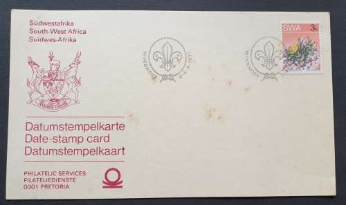 South West Africa date stamp card, 1977