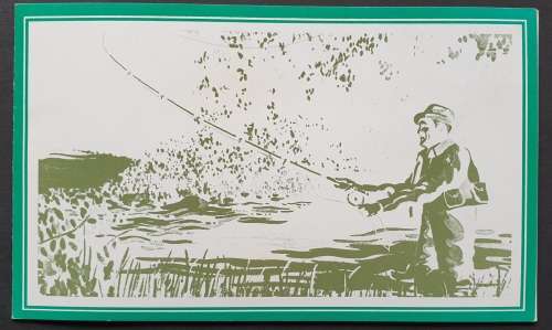 Transkei postage stamp sheet, Fishing flies, 1980