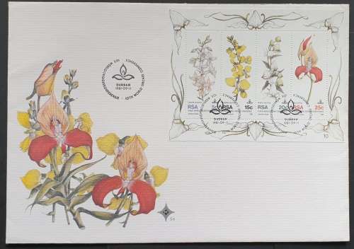South Africa First Day Cover, World Orchid Conference, 1981