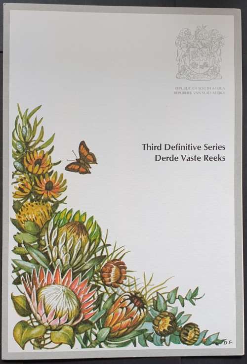 South Africa postage stamps, 3rd Definitive series, proteas, 1977