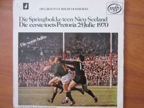 Springbokke Teen Nieu Seeland Eerste Toets Pretoria 25 Julie 1970 ( 2 LP Set )