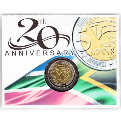 3 x 20 Years Of Democracy Five Rand Boxed Limited Edition - R5 2014 MS63-MS70 Potential