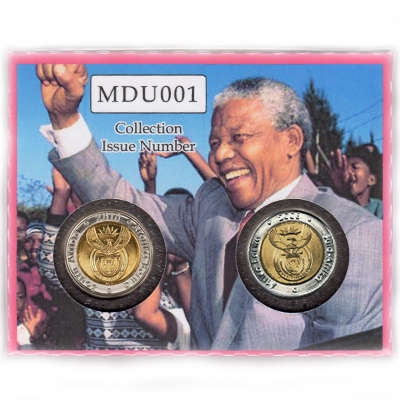Mandela Birthday Duo Five Rand - R5 2008, 2018 Uncirculated MS63-MS70 Potential