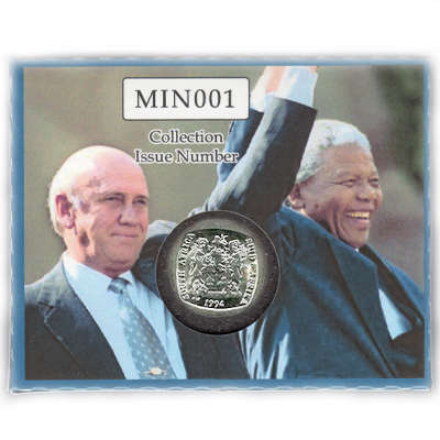 Mandela Inauguration Five Rand - R5 1994 AU58-MS63 Potential