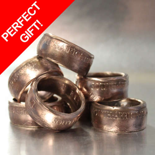 Coin Ring - Union Of South Africa - 1 Penny - 1D