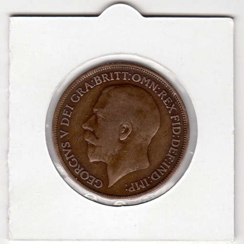 1913 UK - 1 Penny - 1D - In 2 x 2 Coin Flip