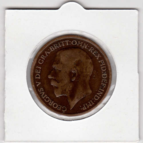 1920 UK - 1 Penny - 1D - In 2 x 2 Coin Flip