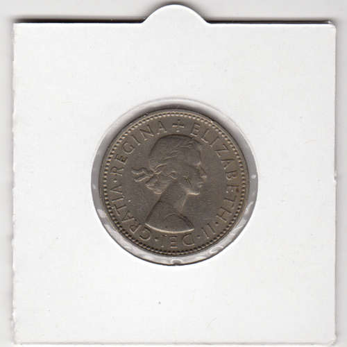 1963 UK - 1 Shilling - 1S - In 2 x 2 Coin Flip