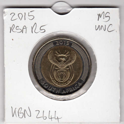 Griqua Town 200 Years Five Rand - R5 2015 - Uncirculated In 2 x 2 Coin Flip