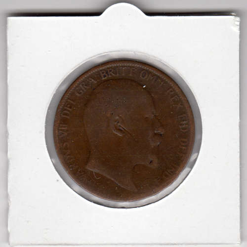 1903 UK - 1 Penny - 1D - In 2 x 2 Coin Flip