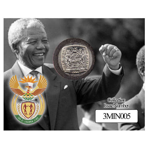 Mandela Inauguration Five Rand - R5 1994 AU58-MS63 Potential