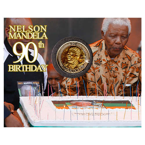 90 Years Birthday Of N. Mandela Five Rand Coin Flip Limited Edition - R5 2008 MS63-MS70 Potential