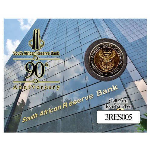 Reservebank 90 Years Five Rand Boxed Limited Edition - R5 2011 MS63-MS70 Potential