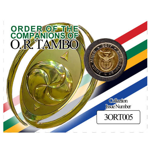 O. R. Tambo Centenary Five Rand Boxed Limited Edition - R5 2017 MS63-MS70 Potential