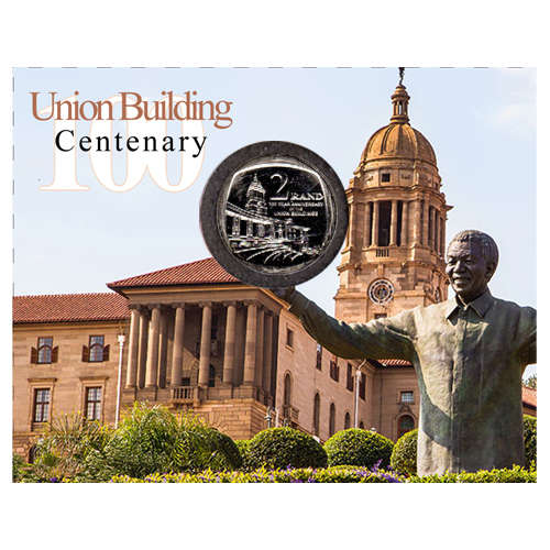 Union Building Centenary Two Rand Coin Flip Limited Edition - R2 2014 MS63-MS70 Potential