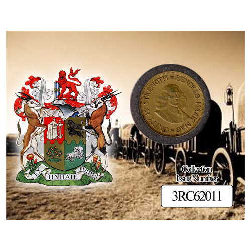 Republic Of South Africa One Cent Coin Flip - Eendrag Maak Mag / Unity Is Strength - 1c 1962